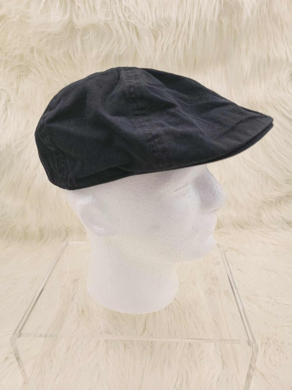 VTG Levis Newsboy Flat Hat Men's Sz L/X Black
